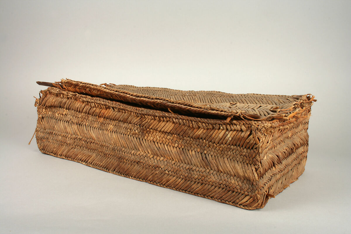 Weaving Basket, Cane, shell, bone, fiber, camelid hair, wood, pigment, metal, stone, Chancay 