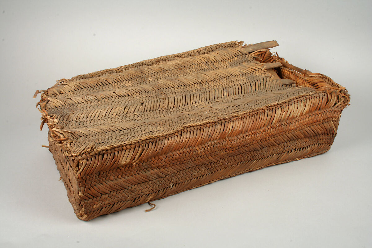 Weaving Basket, Cane, shell, bone, fiber, camelid hair, wood, pigment, metal, stone, Chancay
