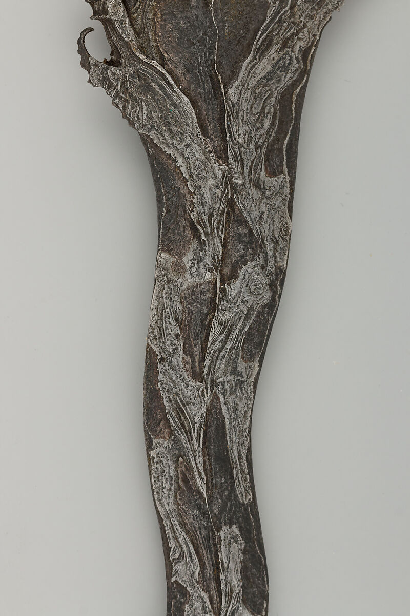 Kris with Sheath, Steel, ivory, wood, brass, Madurese