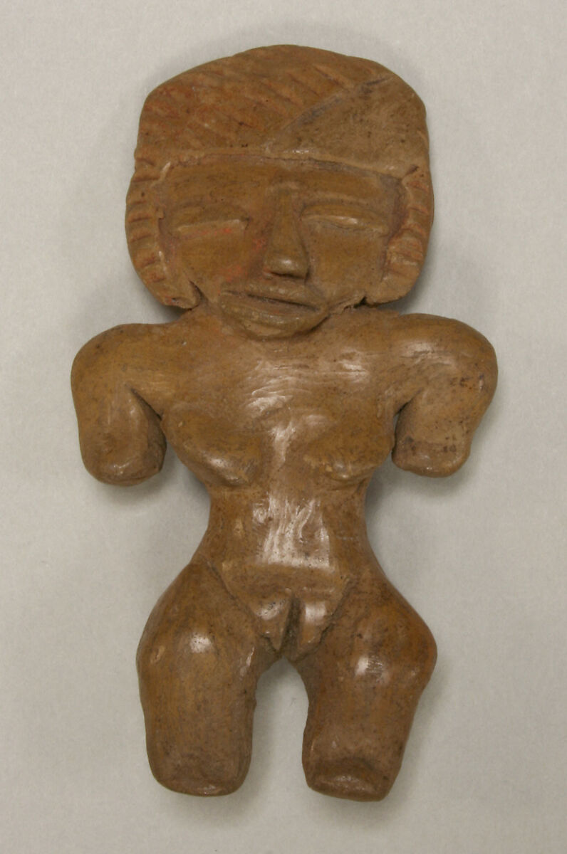 Standing Ceramic Female Figure, Ceramic, Mexican 