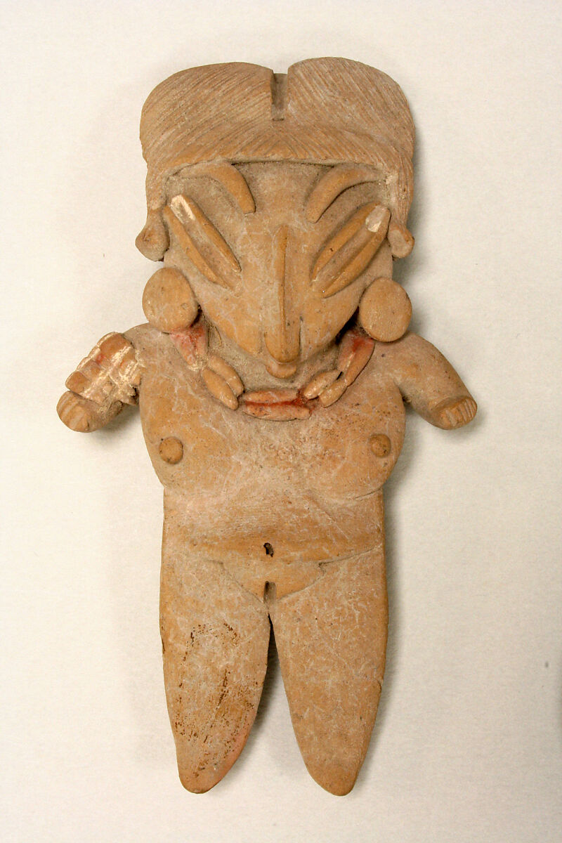 Female Figure, Ceramic, pigment, Chupicuaro 