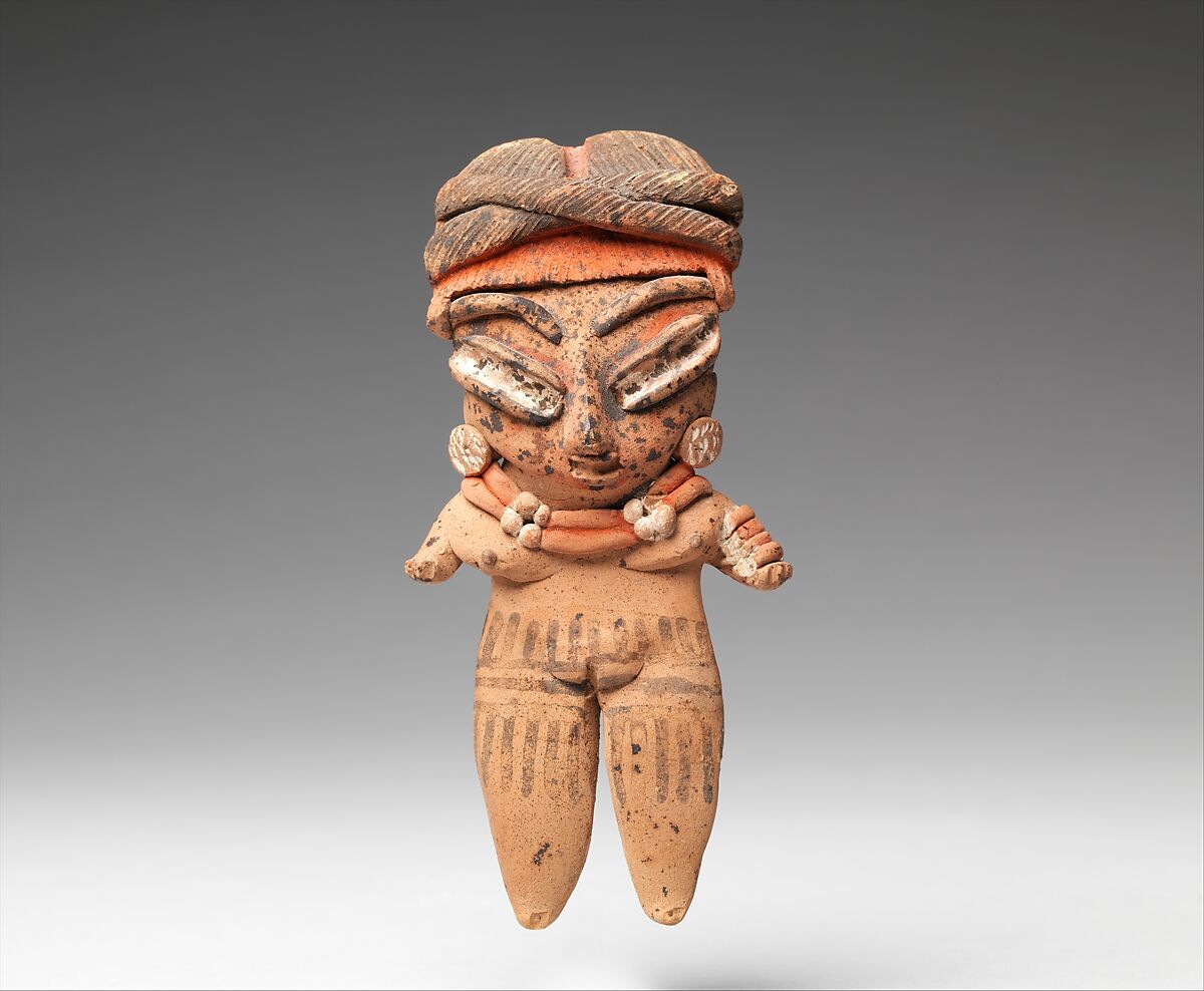 Female Figure, Ceramic, pigment, Chupicuaro 