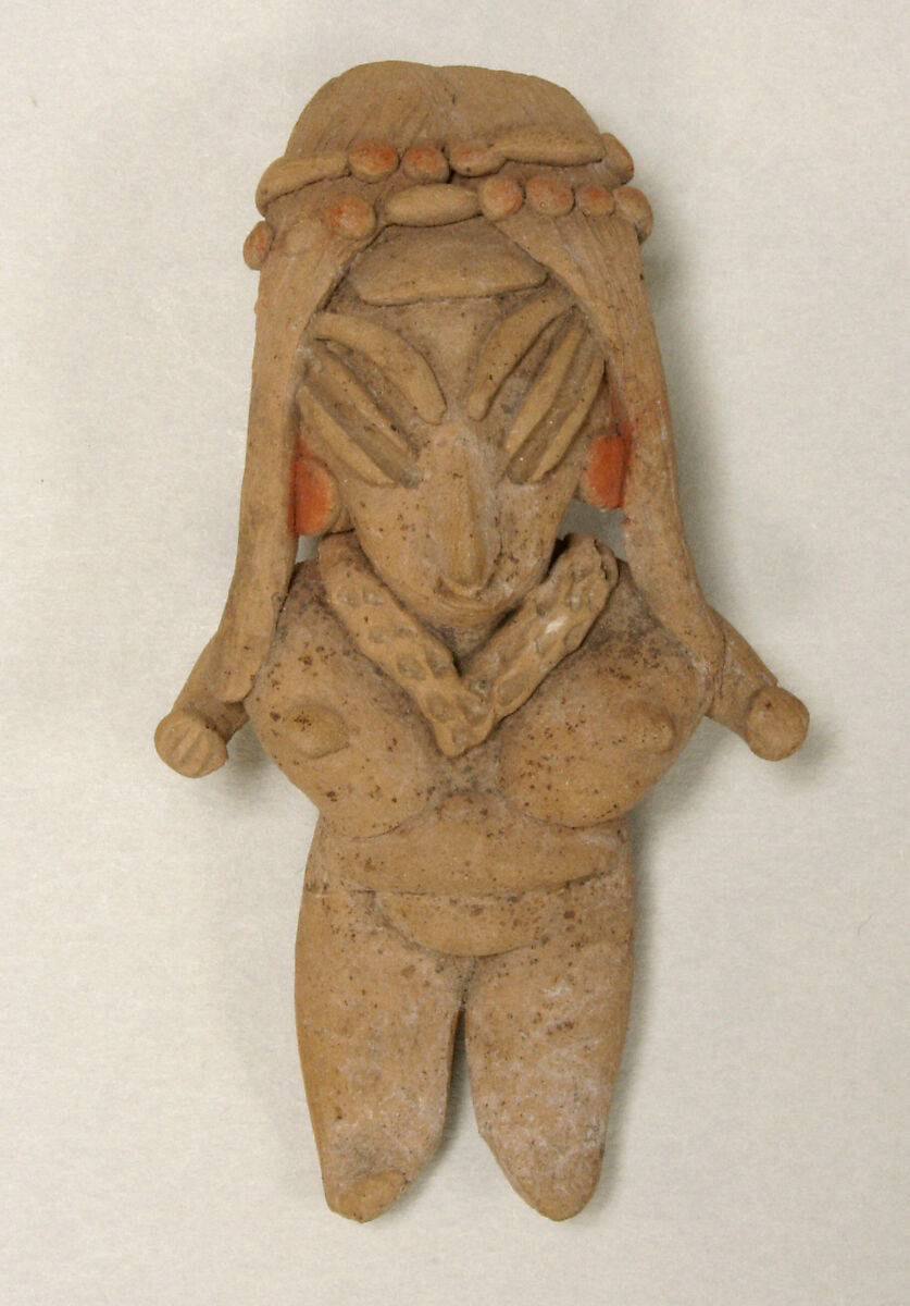 Female Figure, Ceramic, pigment, Chupicuaro 