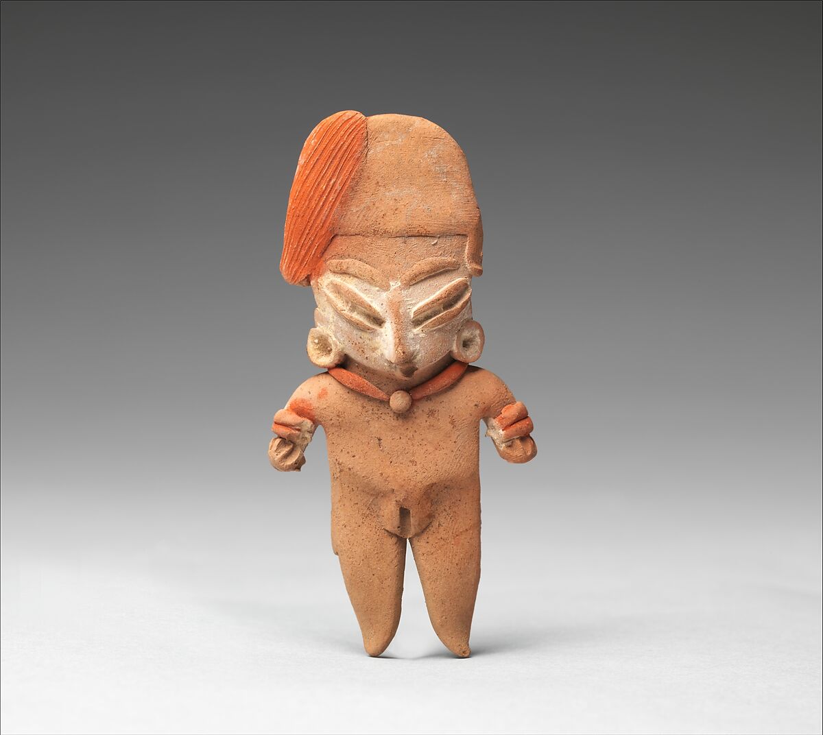 Female Figure, Ceramic, pigment, Chupicuaro 