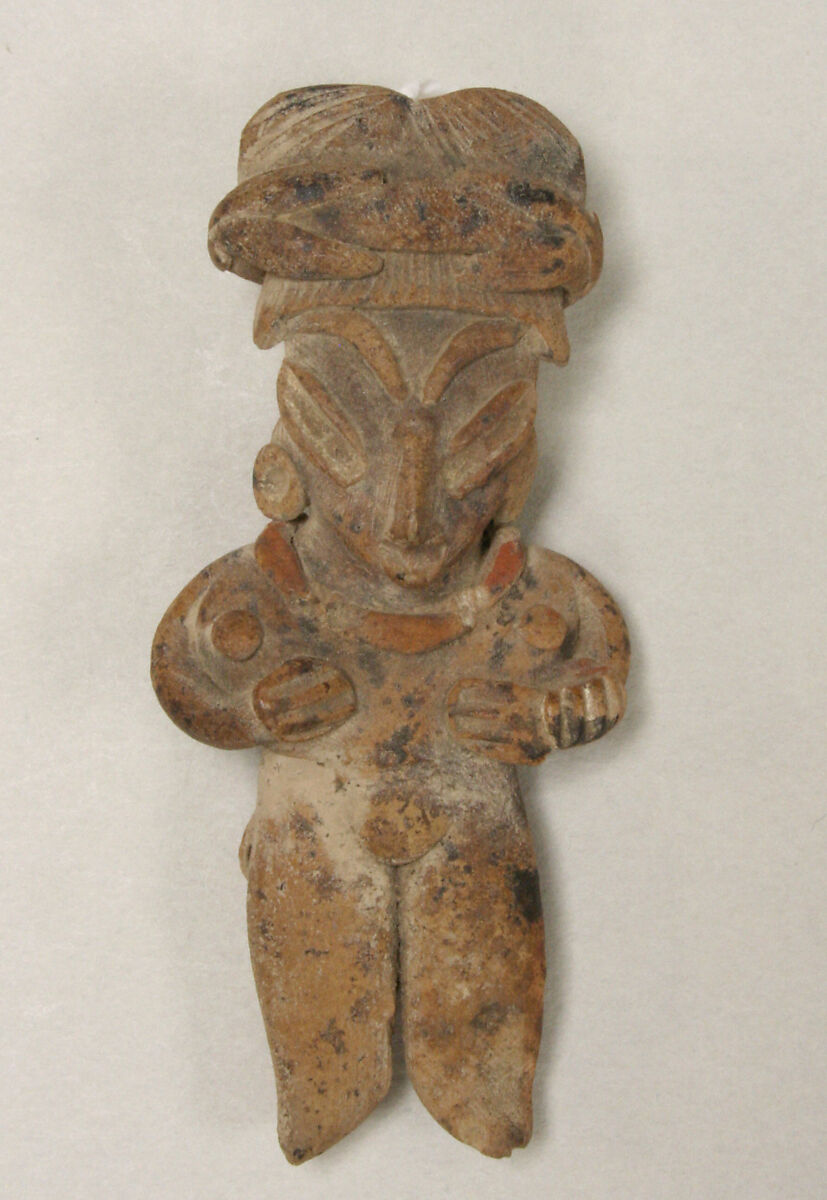 Female Figure, Ceramic, pigment, Chupicuaro 