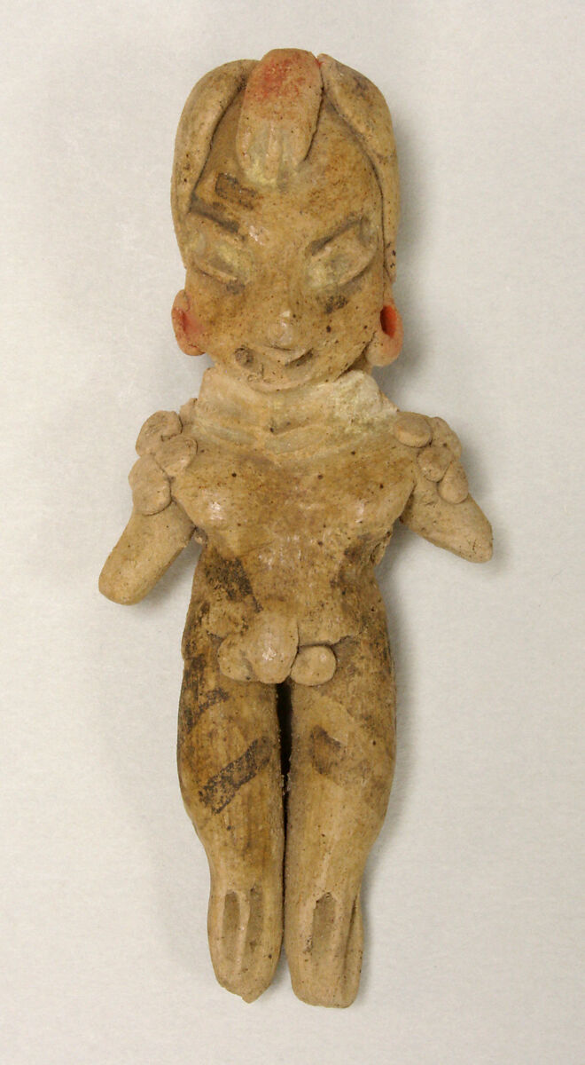 Male Figure, Ceramic, pigment, Chupicuaro 