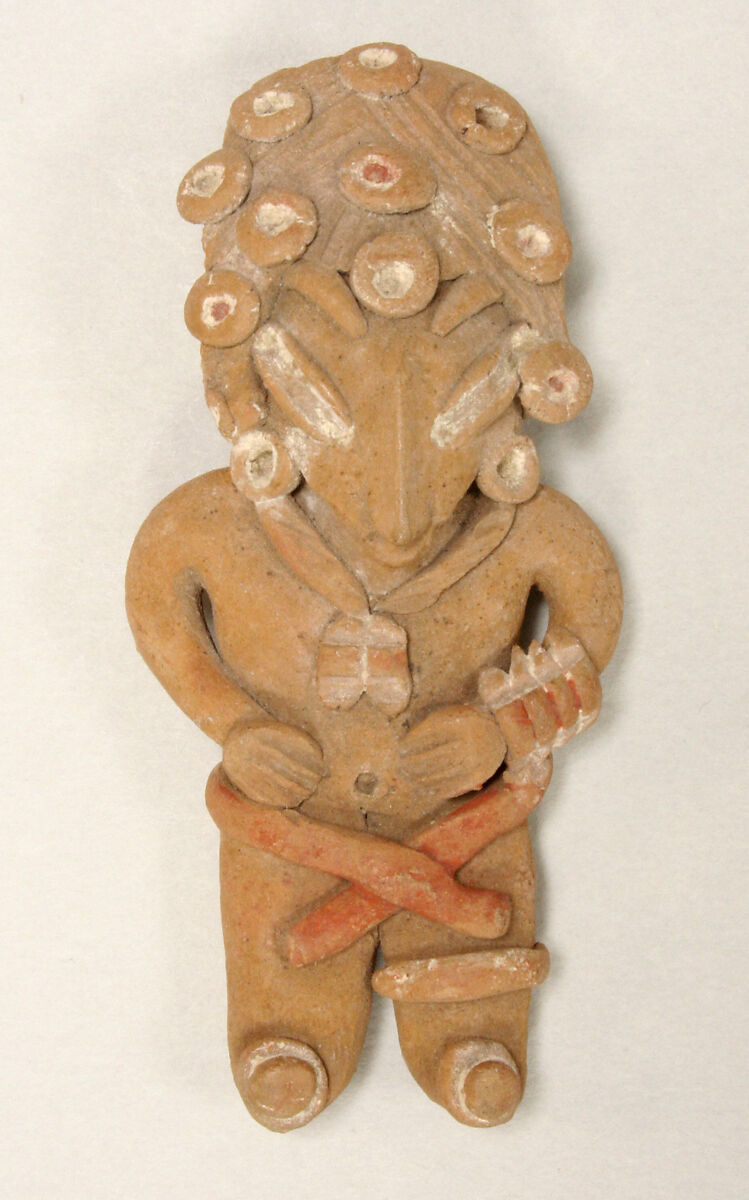 Male Figure, Ceramic, pigment, Chupicuaro 