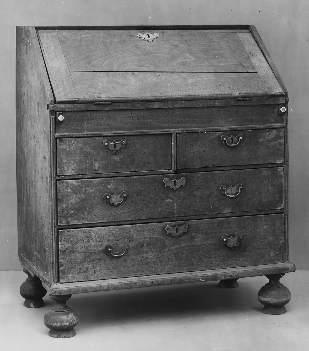 Desk, Walnut, pine, American