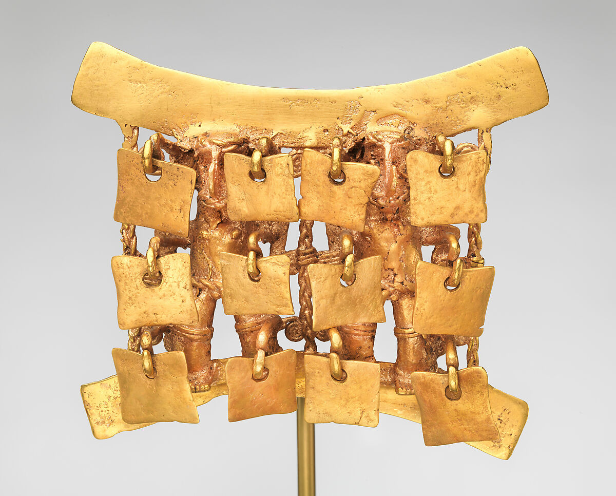 Figure Pendant with Danglers, Gold (cast), Diquís 