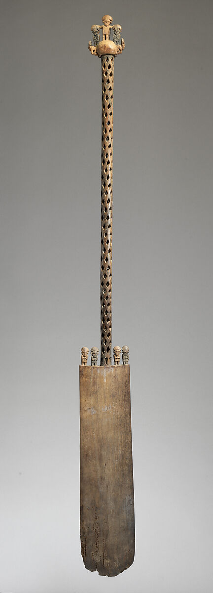 Ceremonial digging stick, Chincha artist(s), Wood, paint, metal, Inca 