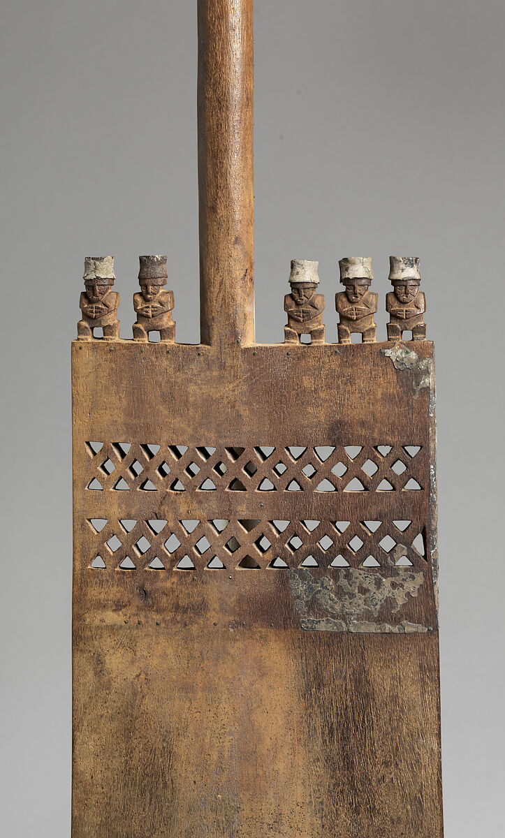 Ceremonial digging stick, Chincha artist(s), Wood, silver, nails, Inca