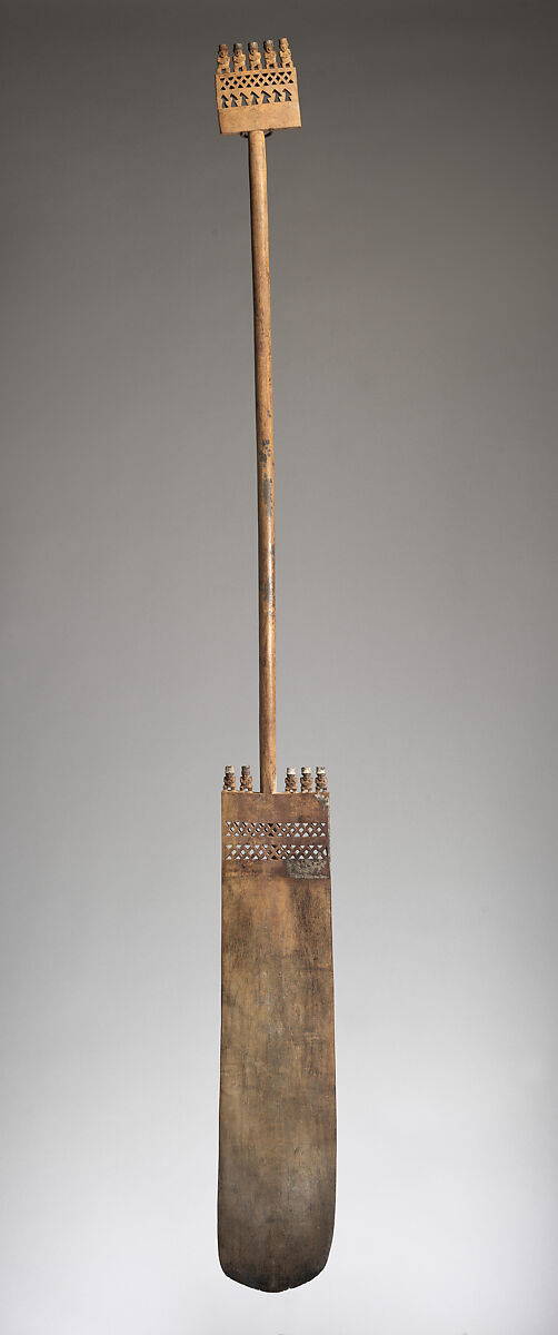 Ceremonial digging stick, Chincha artist(s), Wood, silver, nails, Inca 