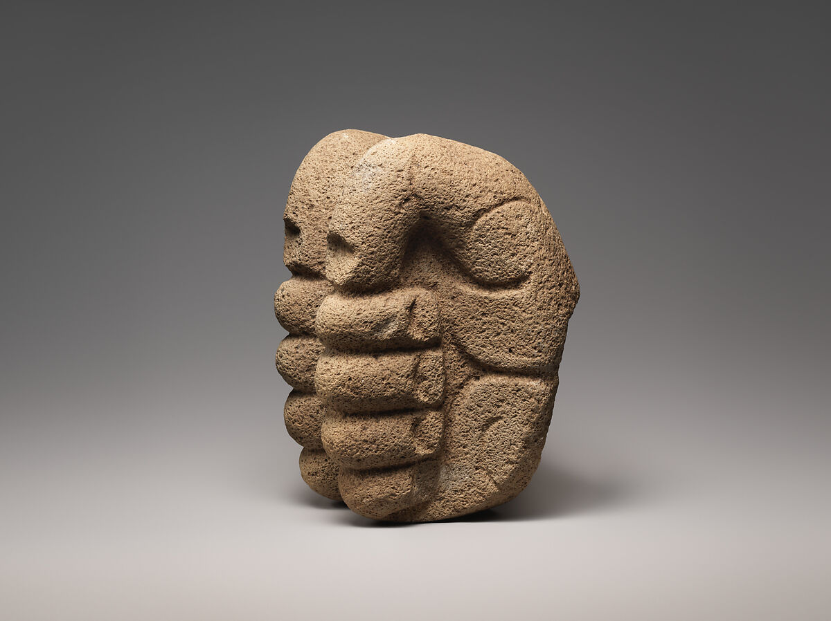 Bound-hands hacha, Classic Veracruz artist(s), Stone, Veracruz