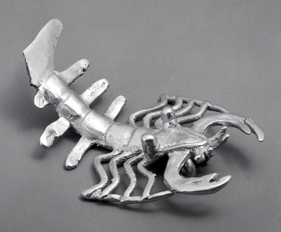 Crayfish Pendant, Gold, Chiriqui