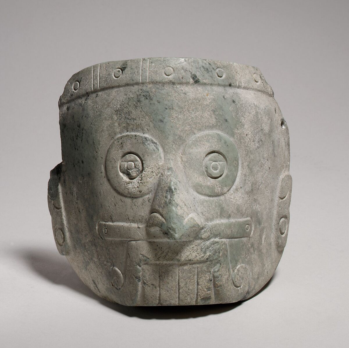 Rain God Mask, Serpentine, Mixtec 