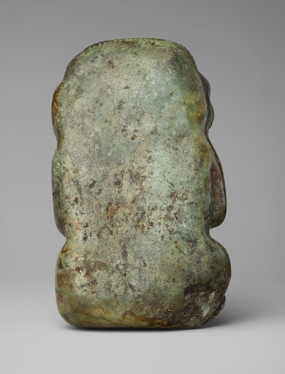 Deity figure, Maya artist(s), Pyroxene jadeite, Maya