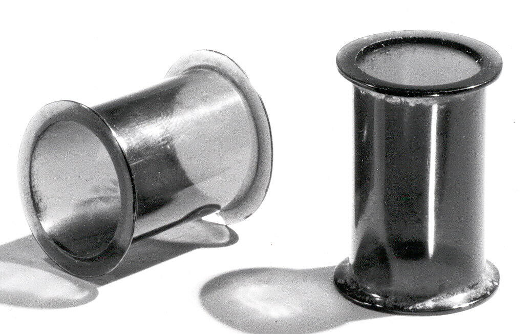 Ear Ornament, Obsidian, Mexica (Aztec)