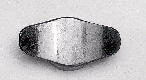 Labret, Obsidian, Mexica (Aztec)