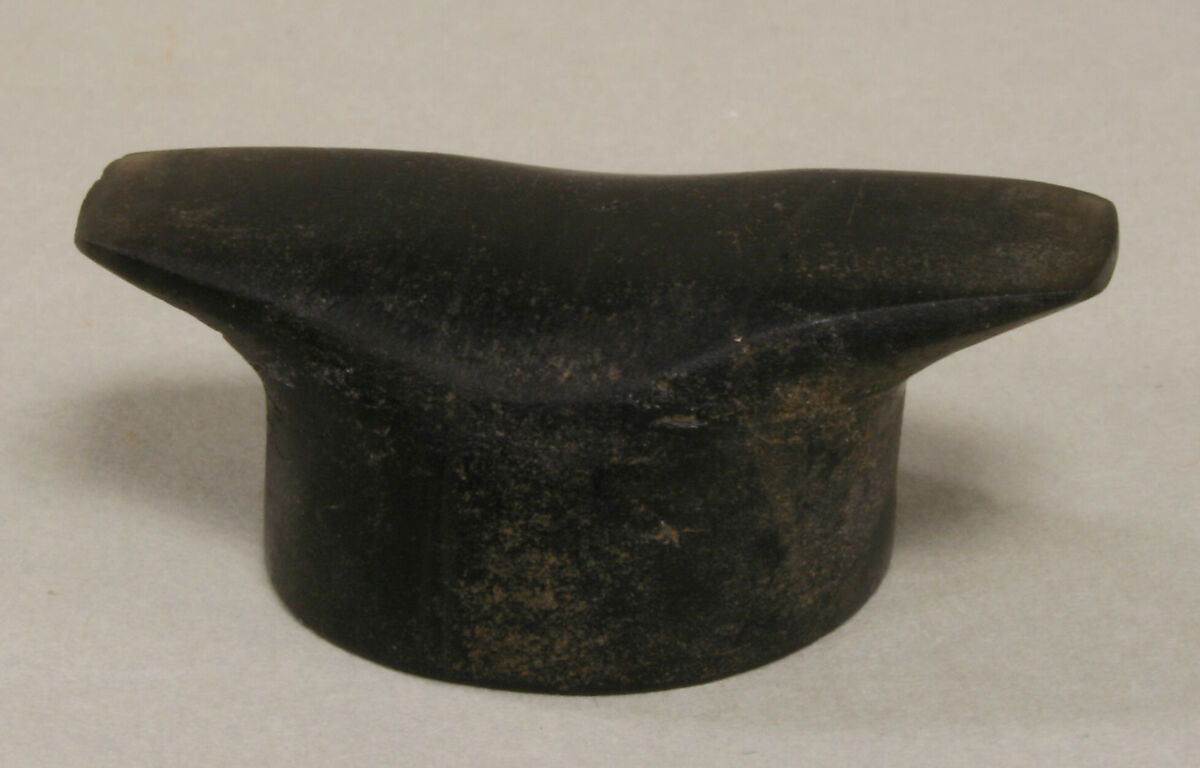 Lip Plug, Obsidian, Aztec 