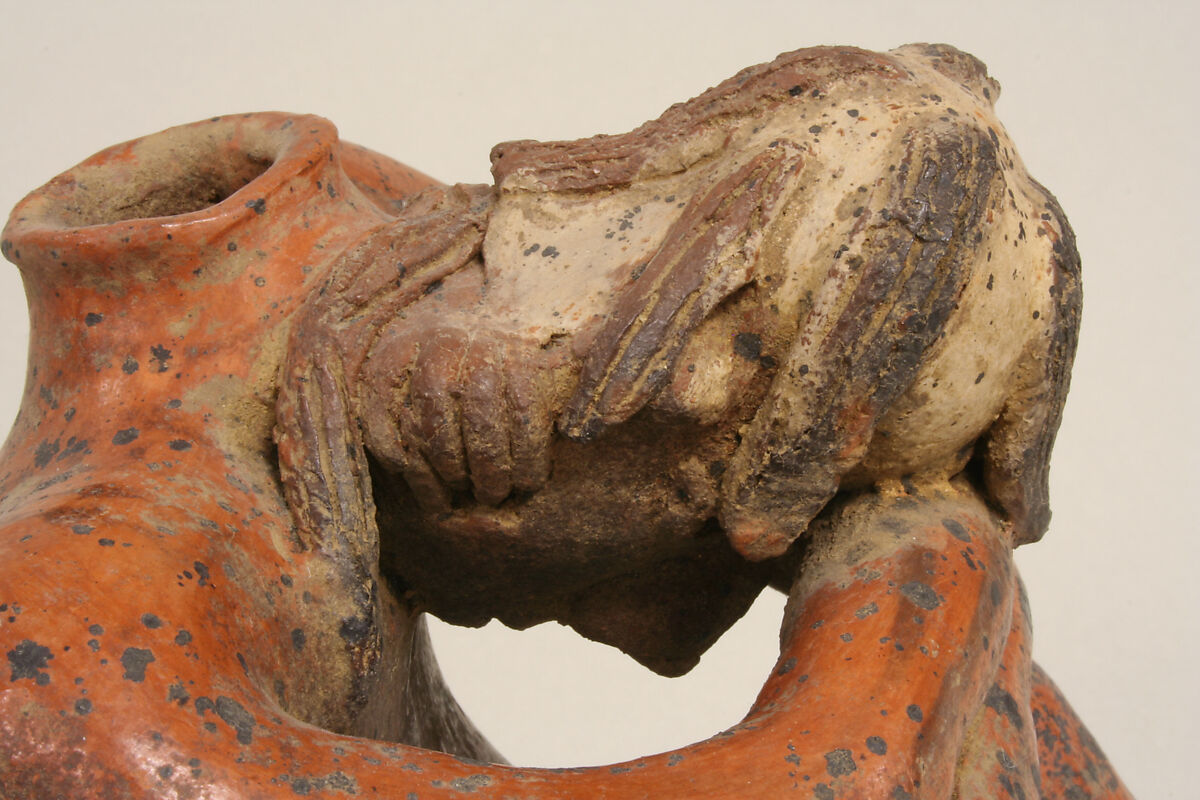 "Mourning" Figure Vessel, Ceramic, Nayarit