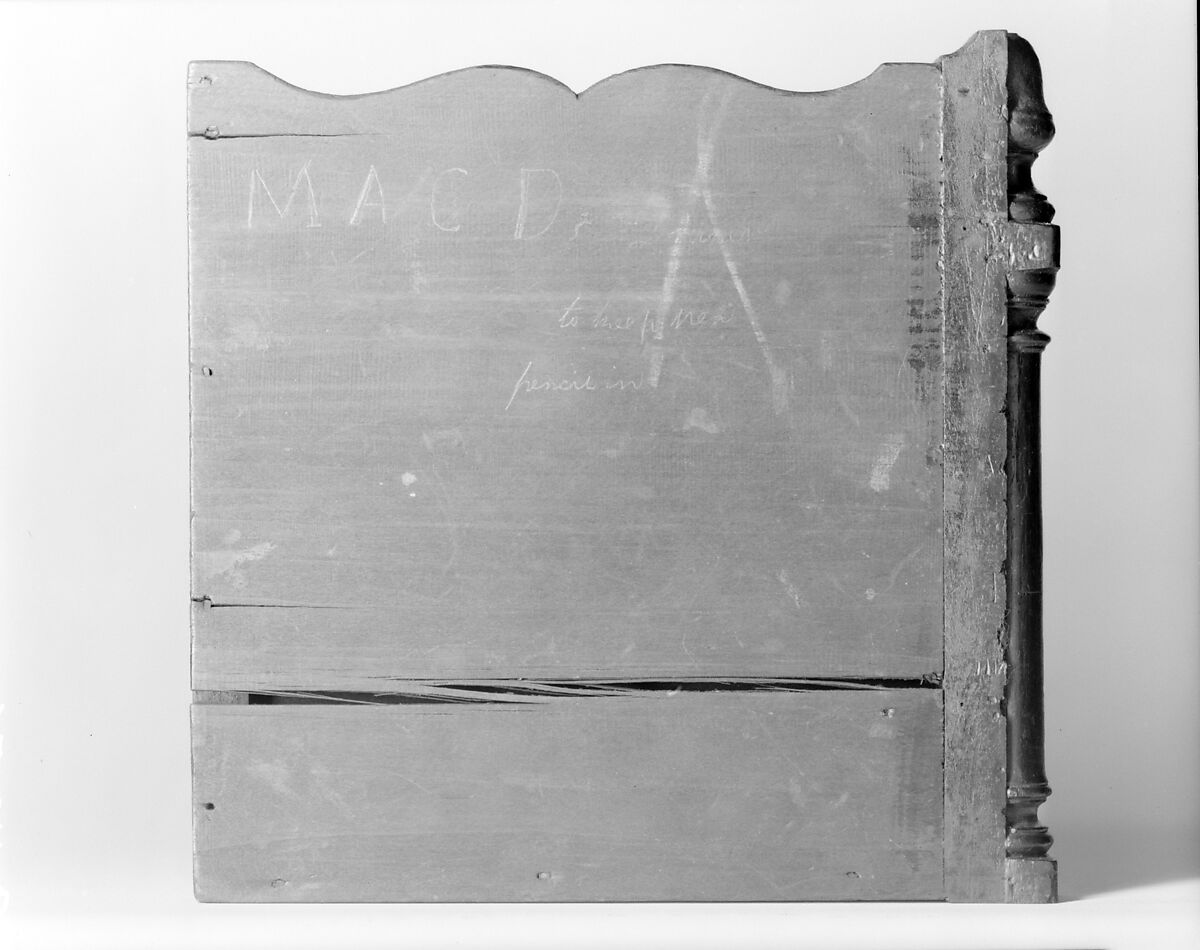 Desk, Mahogany, white pine, American