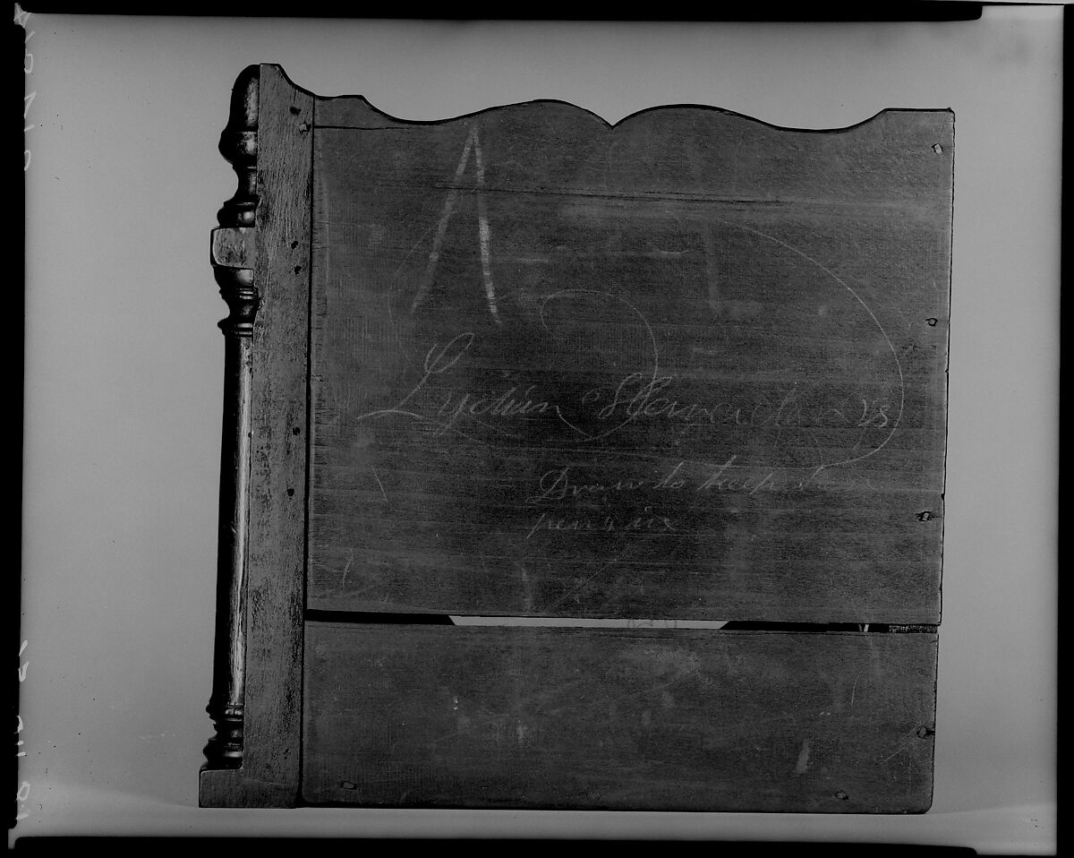 Desk, Mahogany, white pine, American