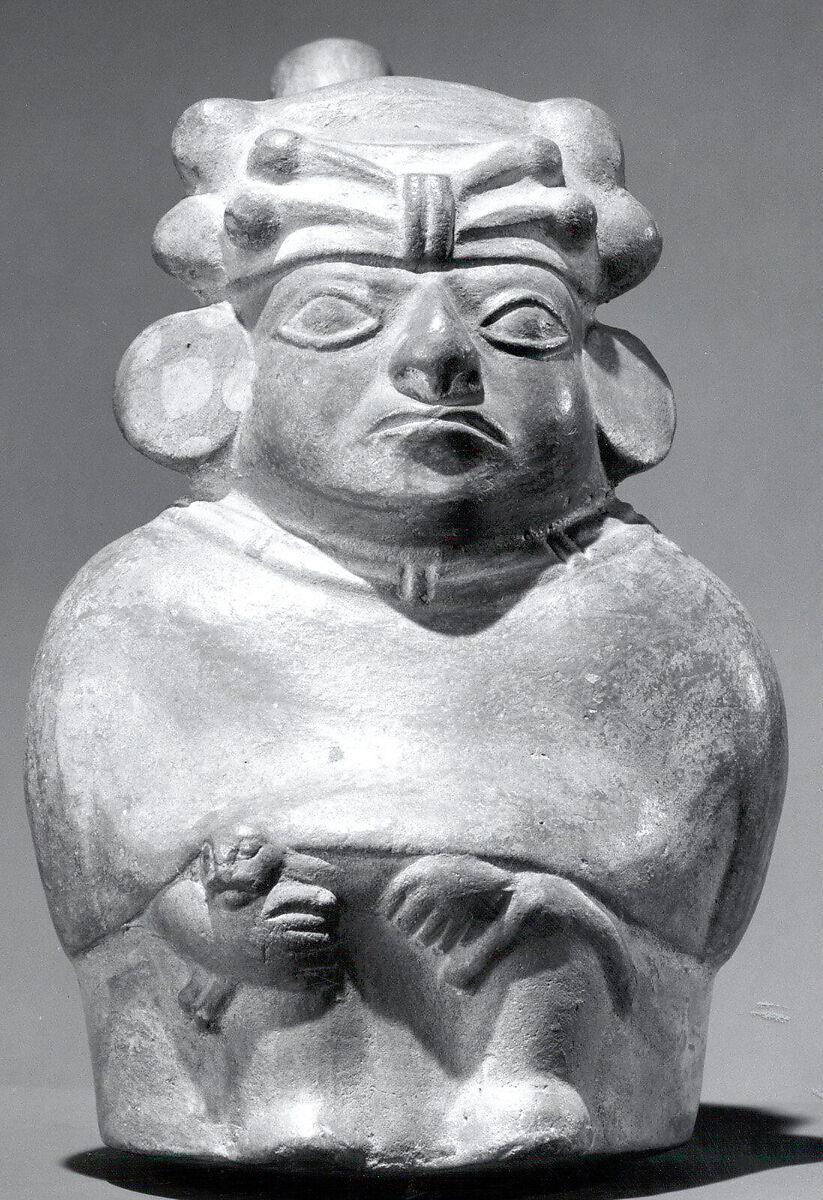 Vessel, Dignitary, Ceramic, pigment, Moche