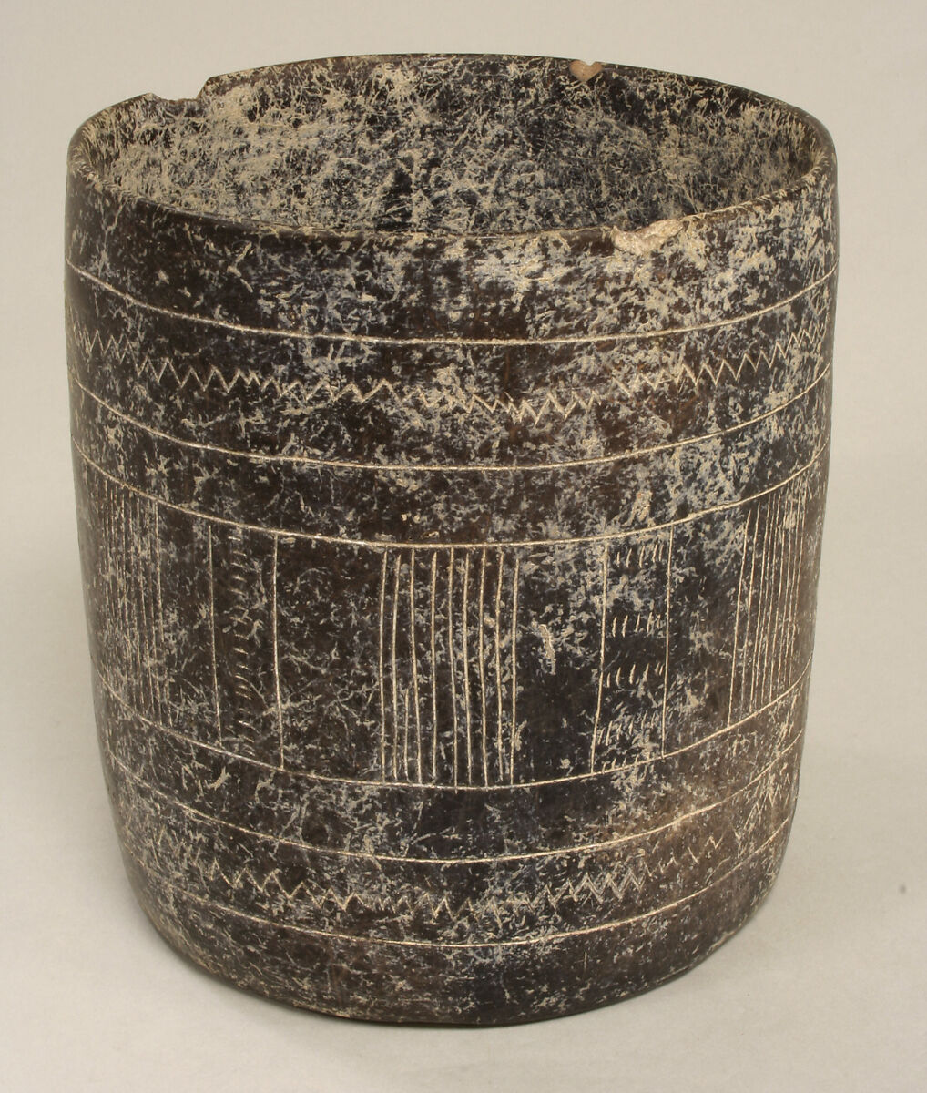 Cylindrical Vessel, Ceramic, slip, Colima 