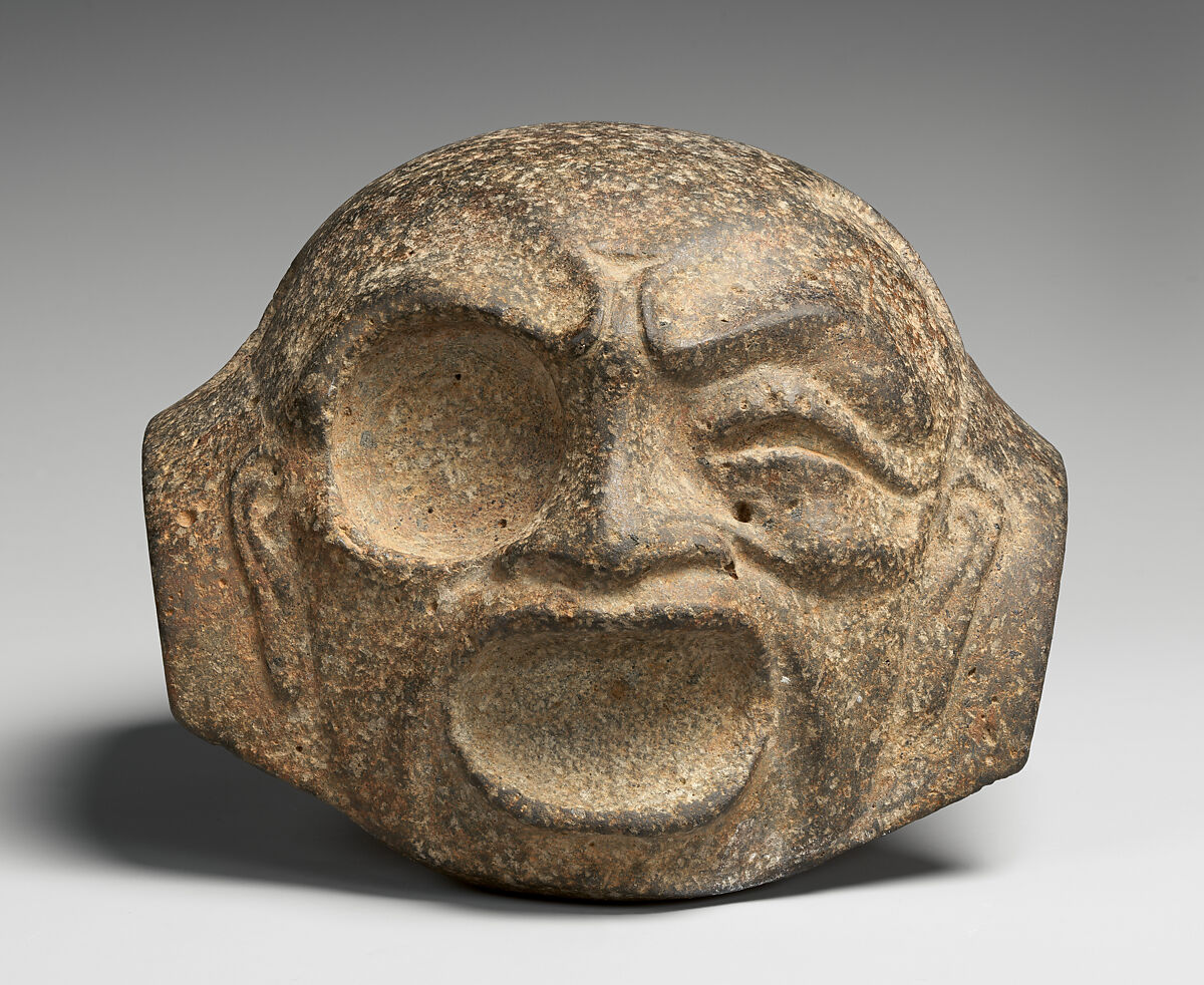 Small Yoke with Face, Andesite, Tlatilco 