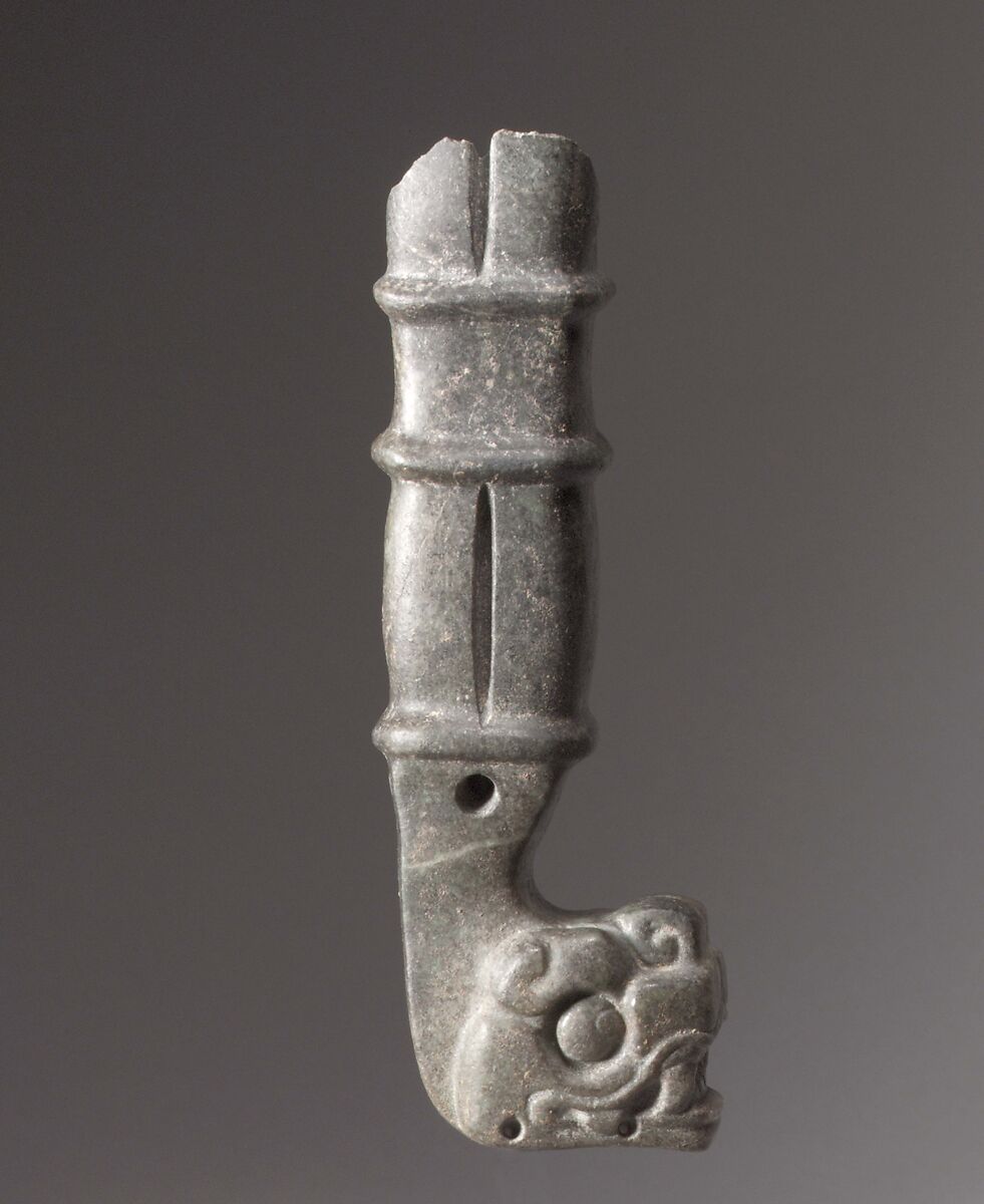 Ceremonial Handle (?), Jade (jadeite/omphacite), Maya