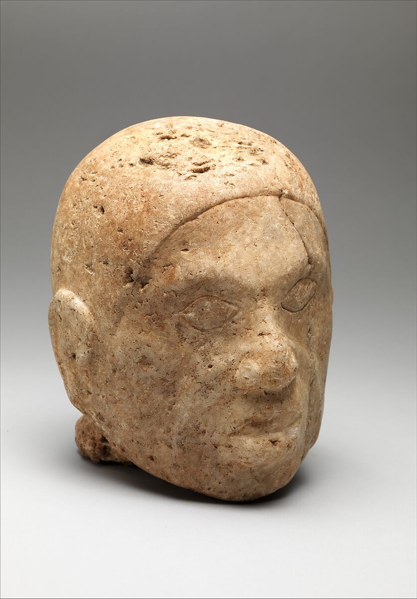 Head from a Figure, Marble, Mississippian 