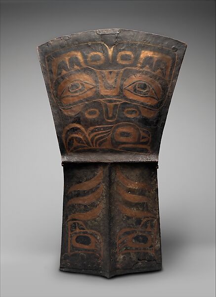 Ceremonial Copper, Copper, paint, Tlingit 