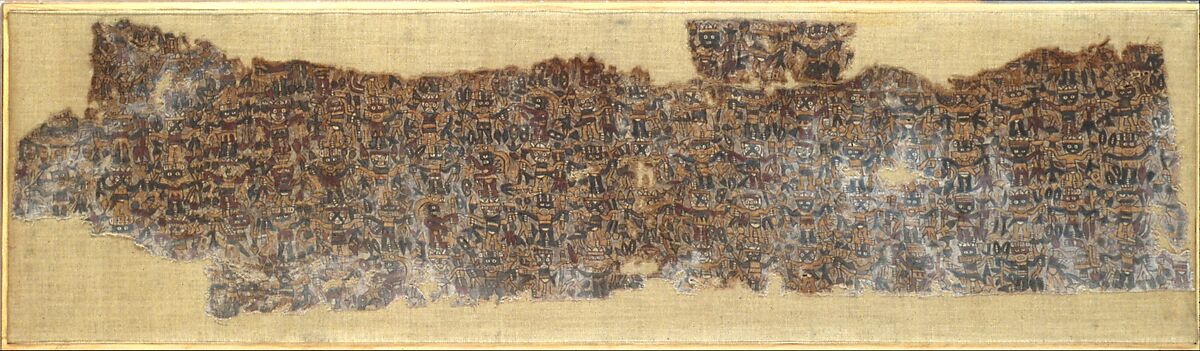 Dress Fragment, Cotton, pigment, Nasca