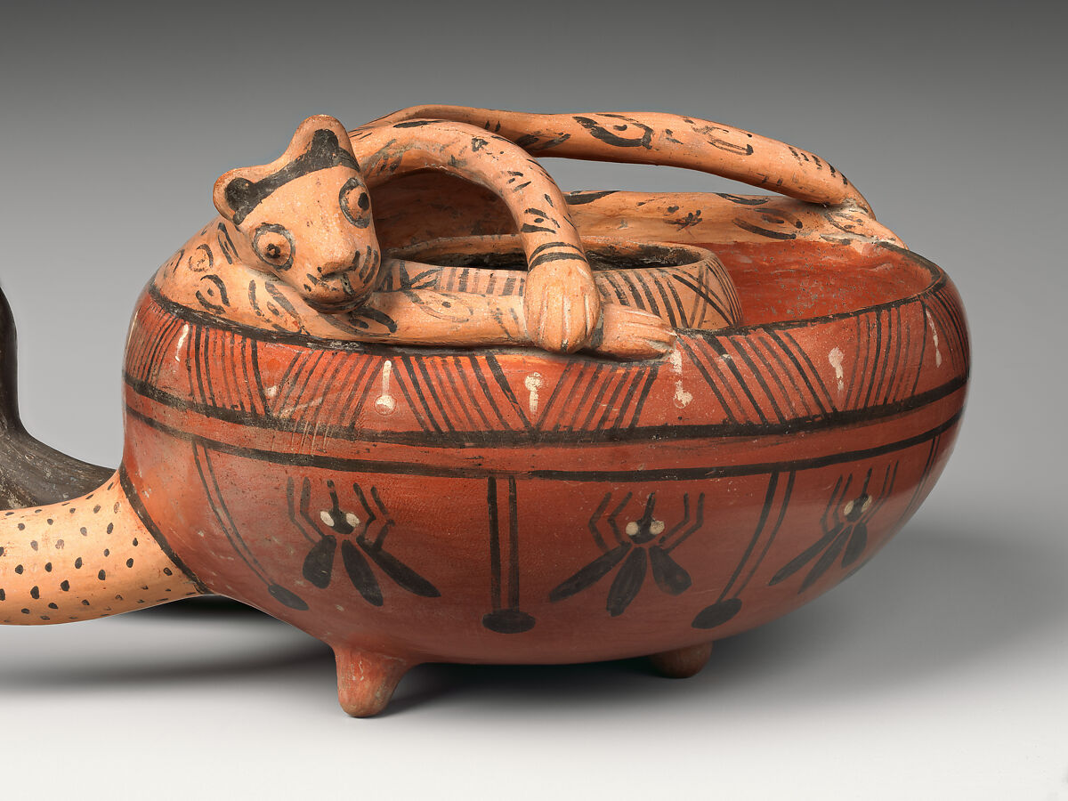 Double bowl, Inca artist(s), Ceramic, slip, Inca