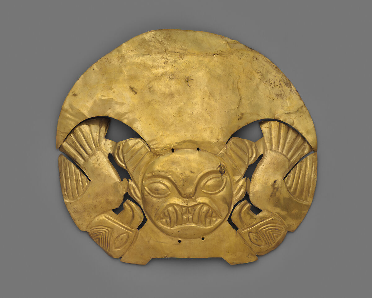 Headdress Ornament, Gold, Moche