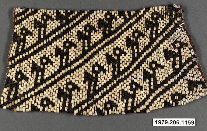 Beaded Wrist Ornament, Shell beads, cord, Chancay