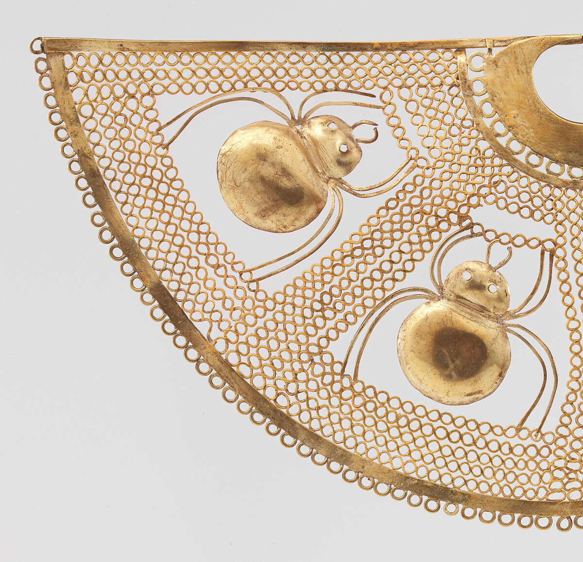 Nose Ornament with Spiders, Gold, Salinar