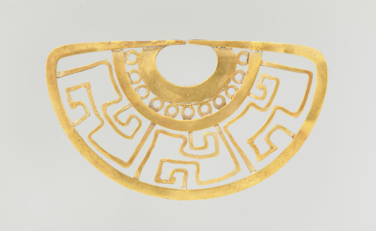 Nose Ornament, Gold, Salinar (?) 