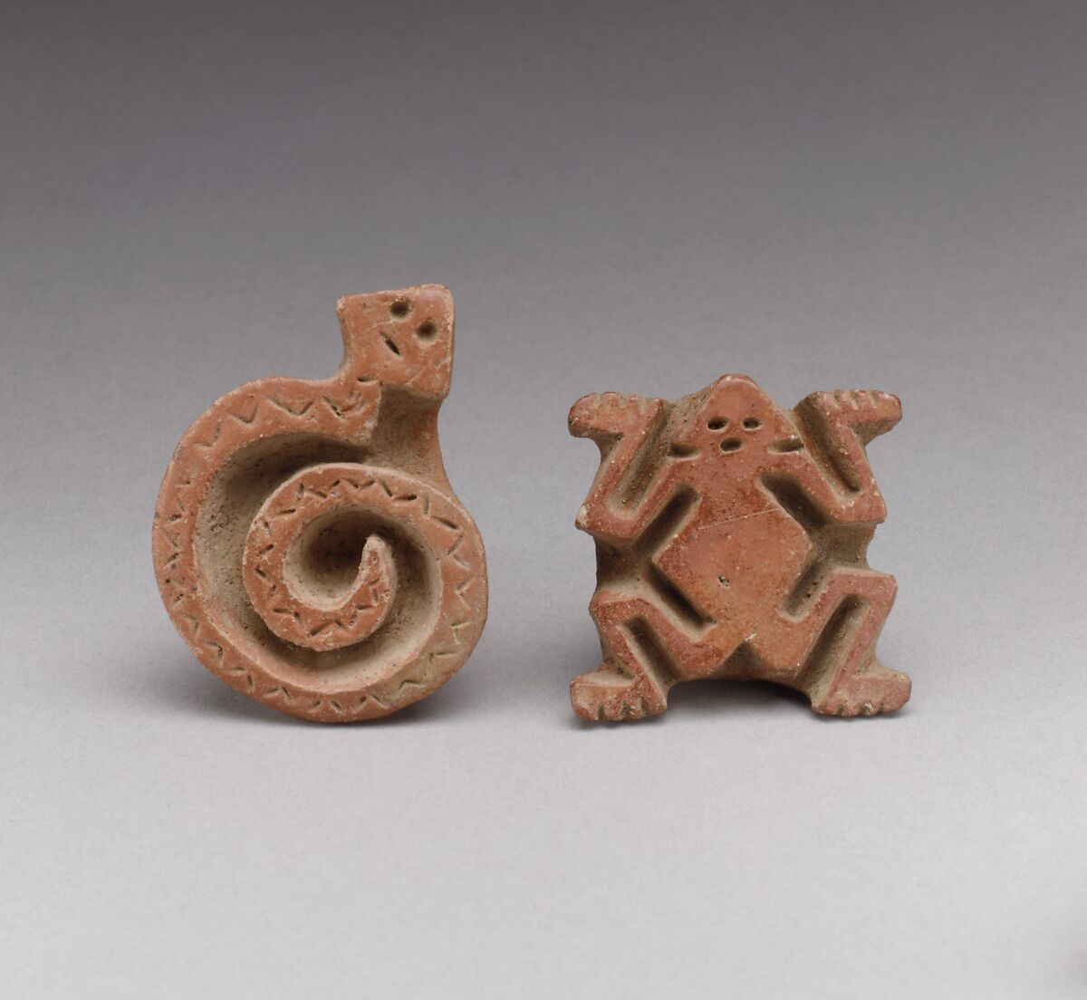 Serpent Stamp, Ceramic, Atlantic Watershed