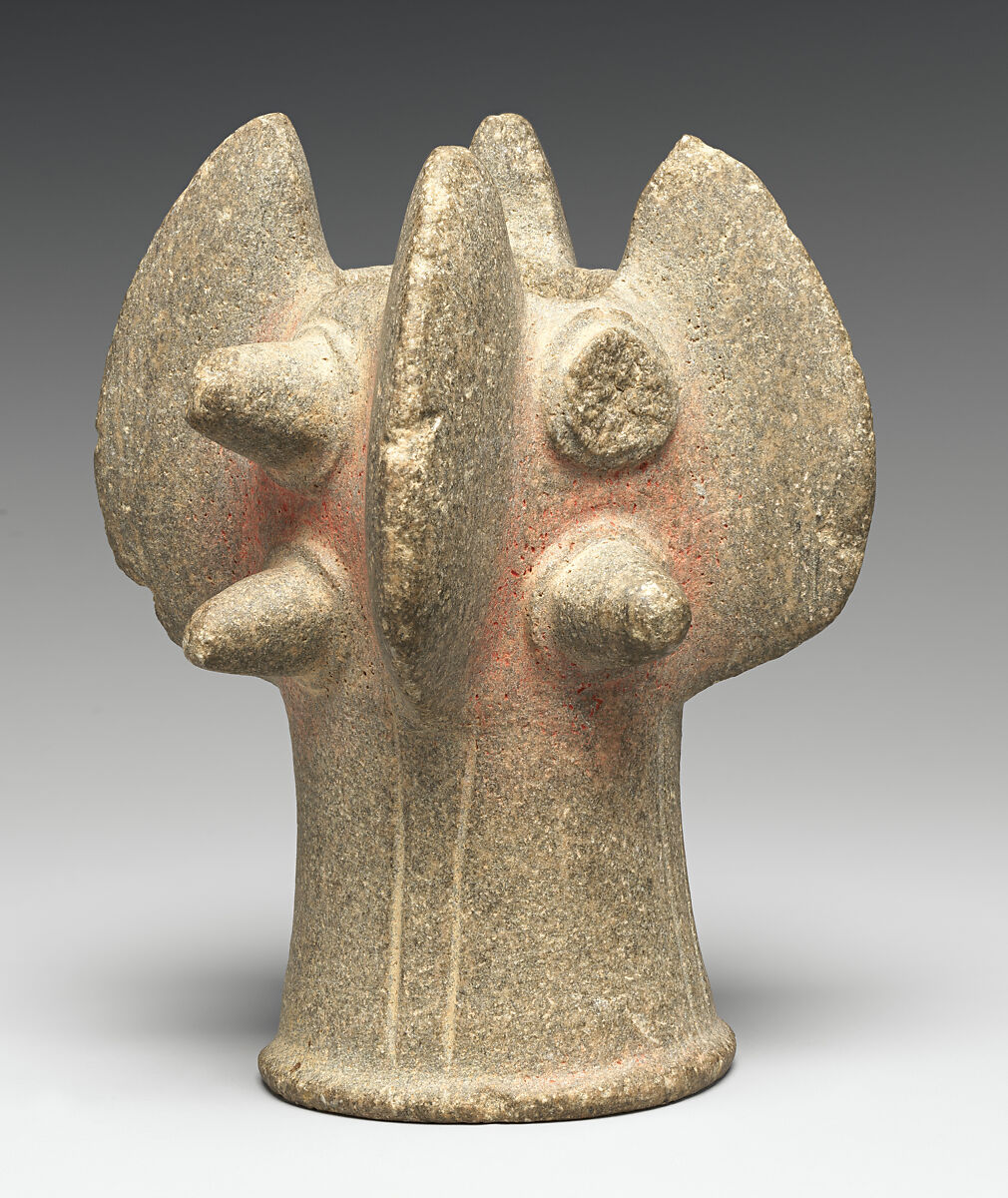 Mace head, Salinar artist(s), Stone, pigment, Salinar