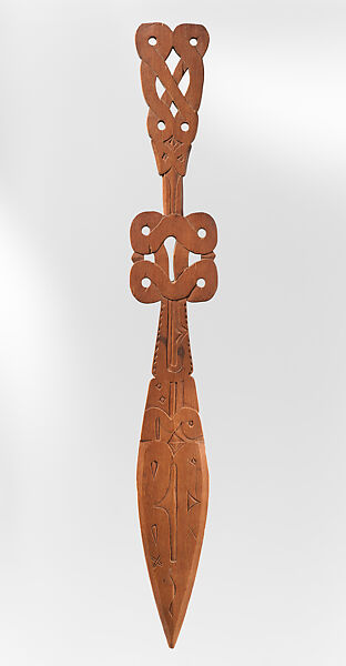 Food Stirrer (Parie-Tikie), Wood, Maroon