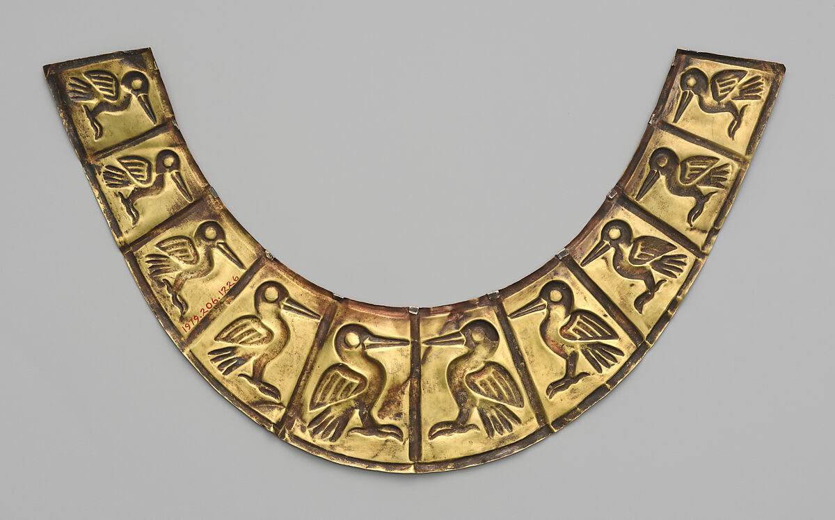 Nose ornament fragment, Moche artist(s), Gold (partially silvered), Moche