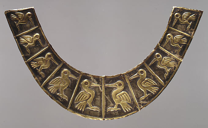 Nose ornament fragment, Moche artist(s), Gold (partially silvered), Moche 