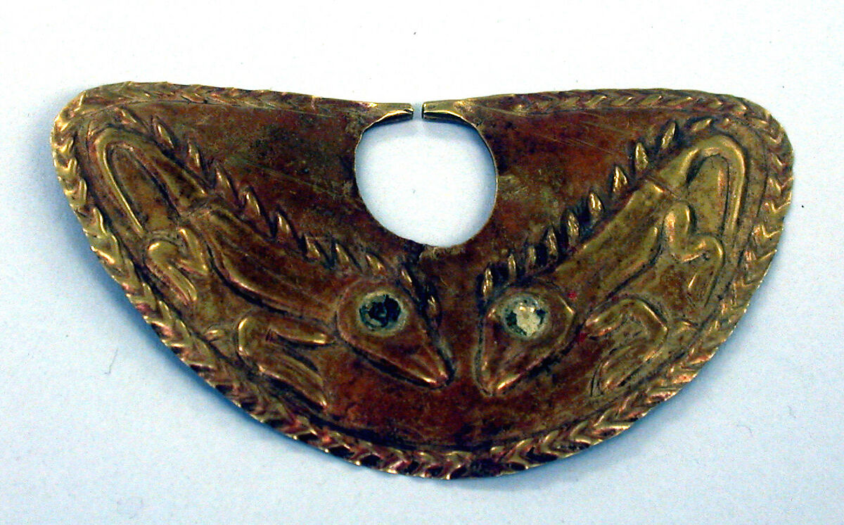 Nose Ornament, Gold, Moche 