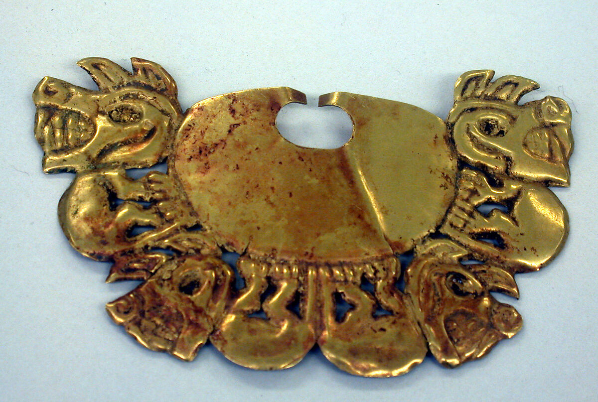 Nose Ornament, Gold, Moche 