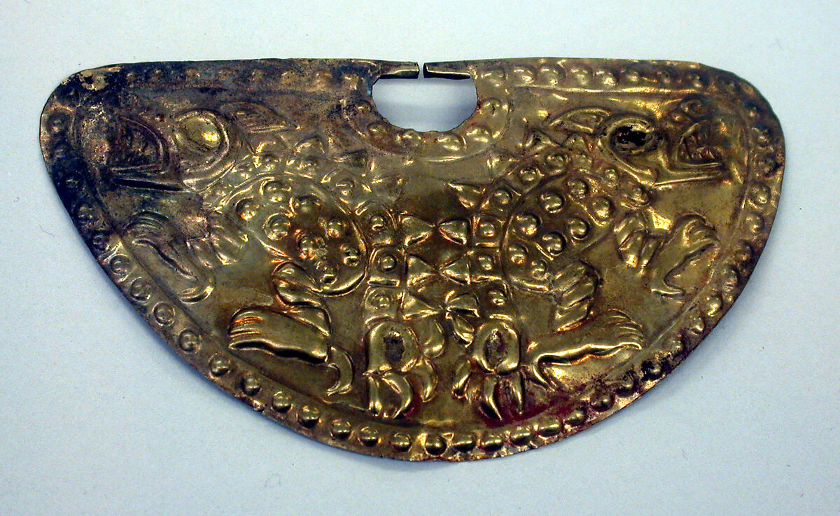 Nose Ornament, Gold, Moche 