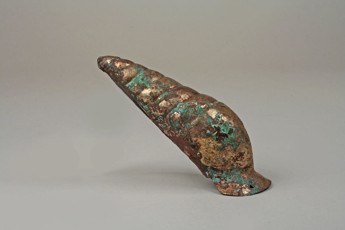 Shell Ornaments, Gilded copper, Moche