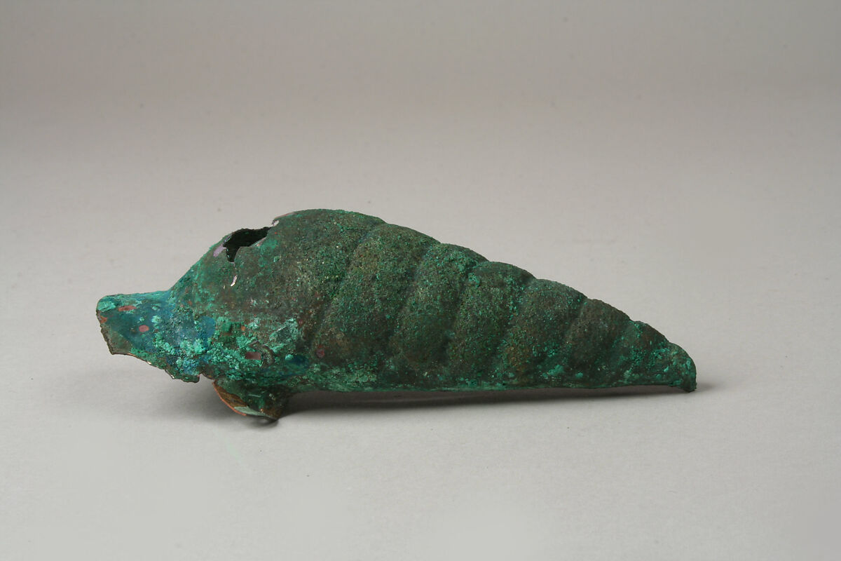 Shell Ornaments, Gilded copper, Moche