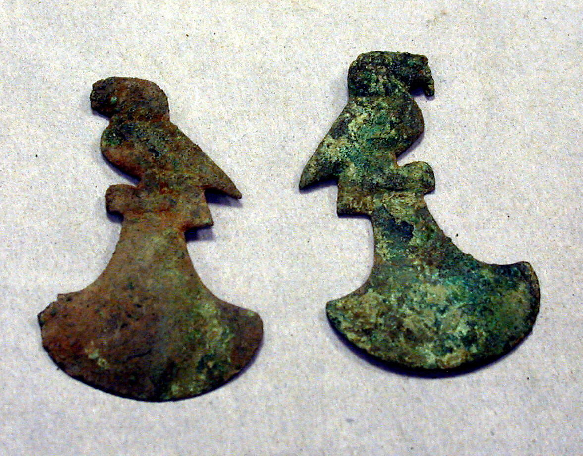 Crescent Ornament, Copper, Moche 