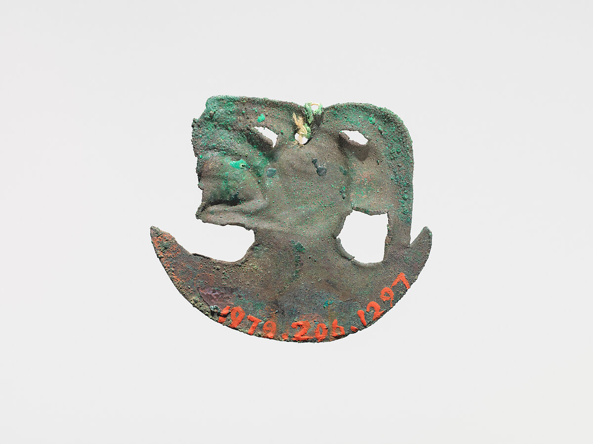 Crescent Ornaments, Copper, Moche